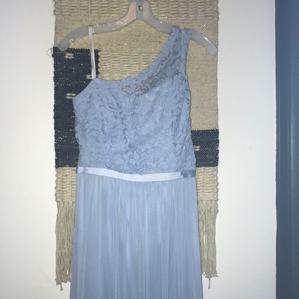 David’s Bridal Ice Blue Dress (Bridesmaid)